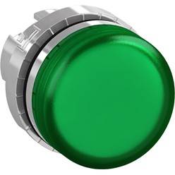 Signaallamp Plastic lens type Groen Metale modulaire serie